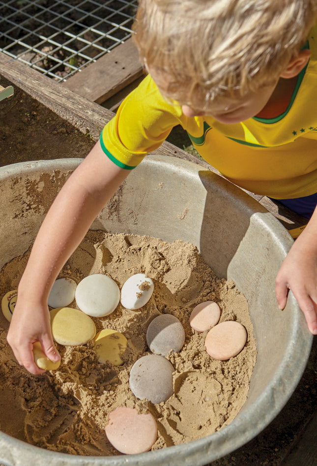 Natural Sorting Stones Sensory Toy