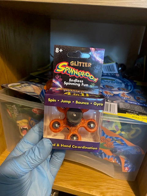 Colour Glittter Spinnerooz Action Puzzle 4 Assorted Fidget Toy