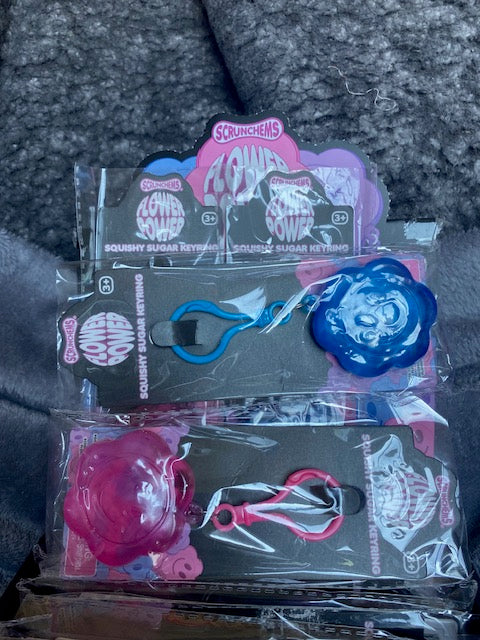 Scrunchems Flower Power Squishy Sugar Keyring