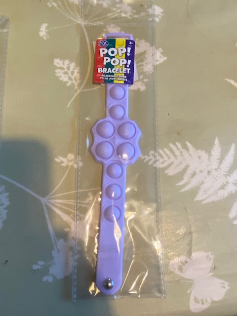 9 Bubble Fidget Popper Silicone Bracelet Sensory Toy