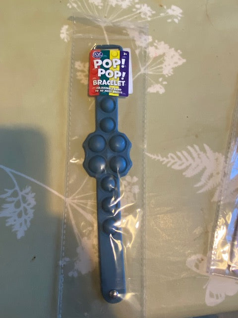 9 Bubble Fidget Popper Silicone Bracelet Sensory Toy