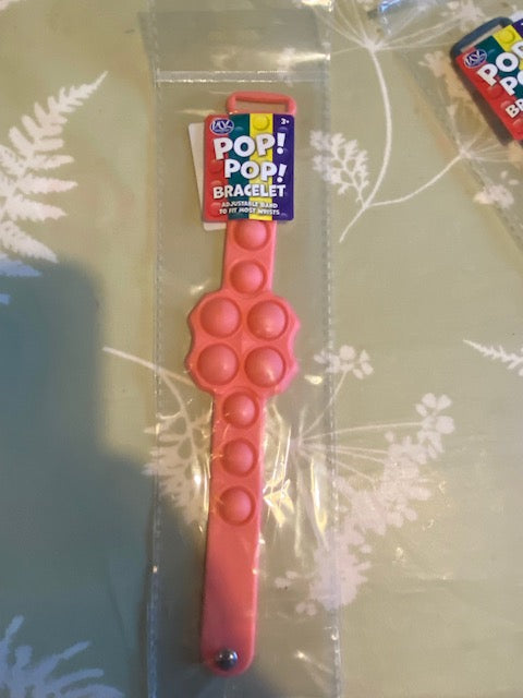 9 Bubble Fidget Popper Silicone Bracelet Sensory Toy