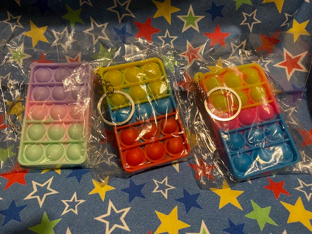 Rainbow Keyring bubble pop it