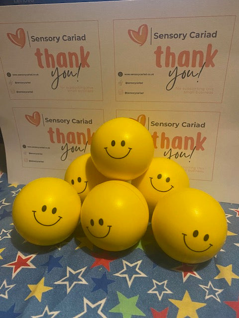 Smiley face stress ball