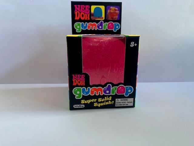 NeeDoh Gum Drop Multi Sensory Squish Stress and Fidget Toy - 4 Assorted Colours (Sold Individually)