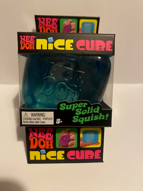 Schylling's Nice Cube NeeDoh - Translucent Colors for Stress Relief and Anxiety Management