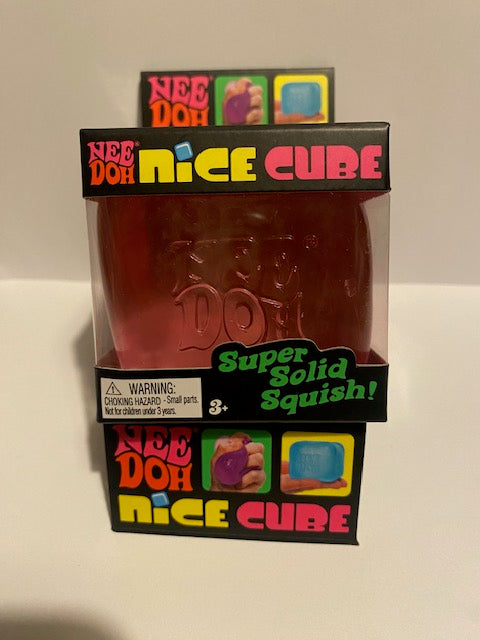 Schylling's Nice Cube NeeDoh - Translucent Colors for Stress Relief and Anxiety Management