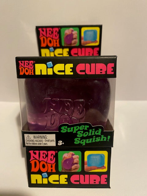 Schylling's Nice Cube NeeDoh - Translucent Colors for Stress Relief and Anxiety Management