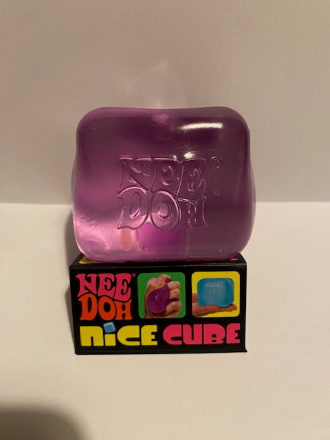 Schylling's Nice Cube NeeDoh - Translucent Colors for Stress Relief and Anxiety Management