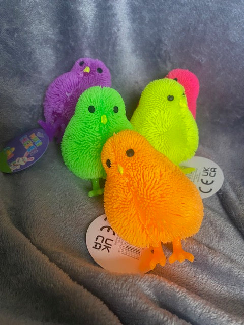 Light up Puffer Squeezy Fidget Chicken