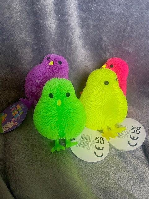 Light up Puffer Squeezy Fidget Chicken
