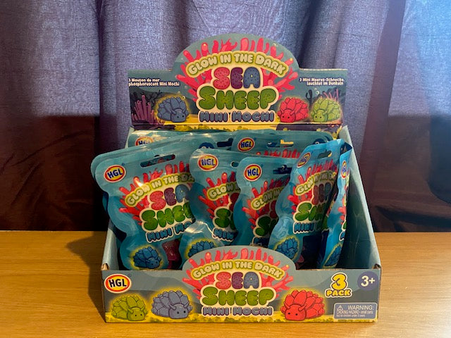 Glow In The Dark Sea Sheep Mini Mochi 3 pack