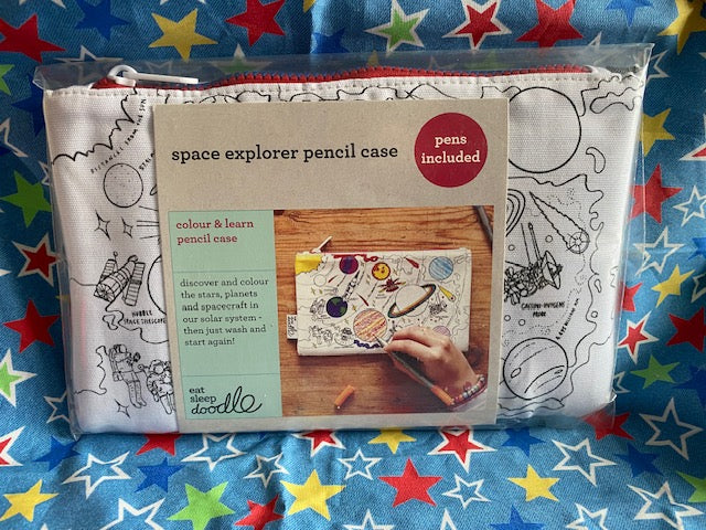 Doodle Eat Sleep Doodle Colour and Learn Pencil Cases - Educational Tool for Students of All Ages