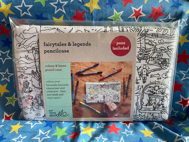 Doodle Eat Sleep Doodle Colour and Learn Pencil Cases - Educational Tool for Students of All Ages